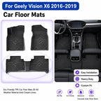 (LHD)For Geely Vision X6 2016-2019 Floor Mats Eco Friendly TPE Car Floor Mats 3D All Weather Material Auto Carpet Liners