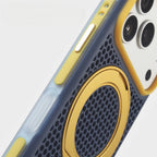 Magnetic Hit Color Honeycomb Grid Mesh For Magsafe Case For iPhone 16 17 18 Pro Max 15 14 13 Bracket Armor Shockproof