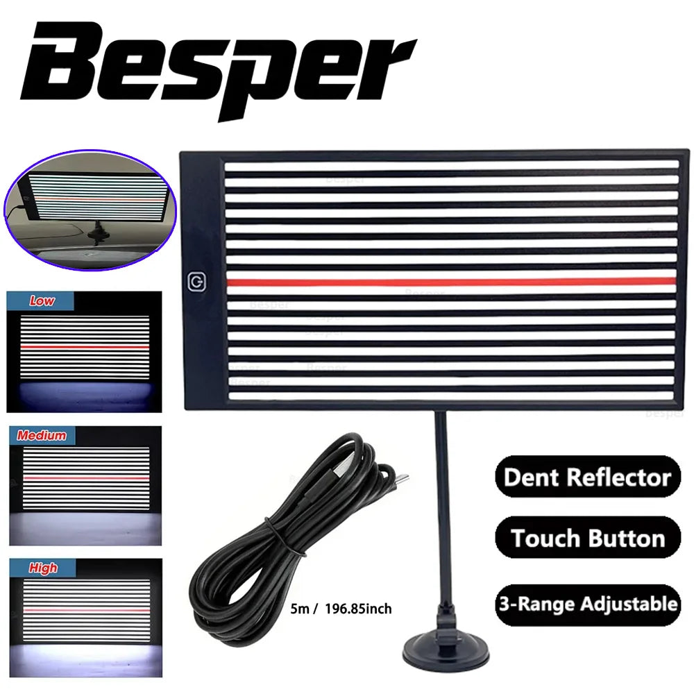 Board Light Dent LED Inspection Line Board, Paintless Dent Removal, Professional Repair Lighting Reflection Tool Car Body Repair CM World