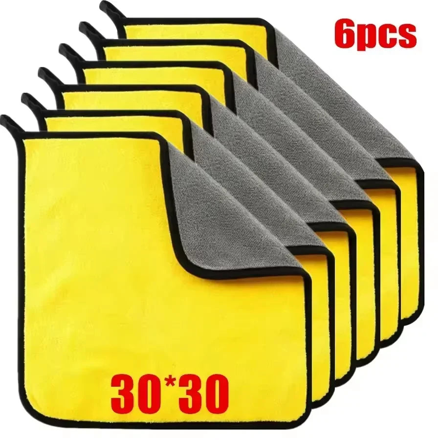 10-1Pcs Microfiber Cleaning Towel Car Cleaning Cloths Professional Detailing Car Drying Microfiber Towel Wash Towels Accessories