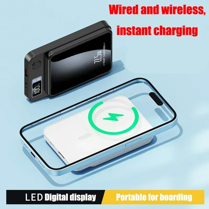 Lenovo 20000mAh Capacity Power Bank Magnetic Wireless 22.5w Ultra Super Fast Charging Powerbank For Iphone Samsung Huawei Xiaomi Car Mobile World