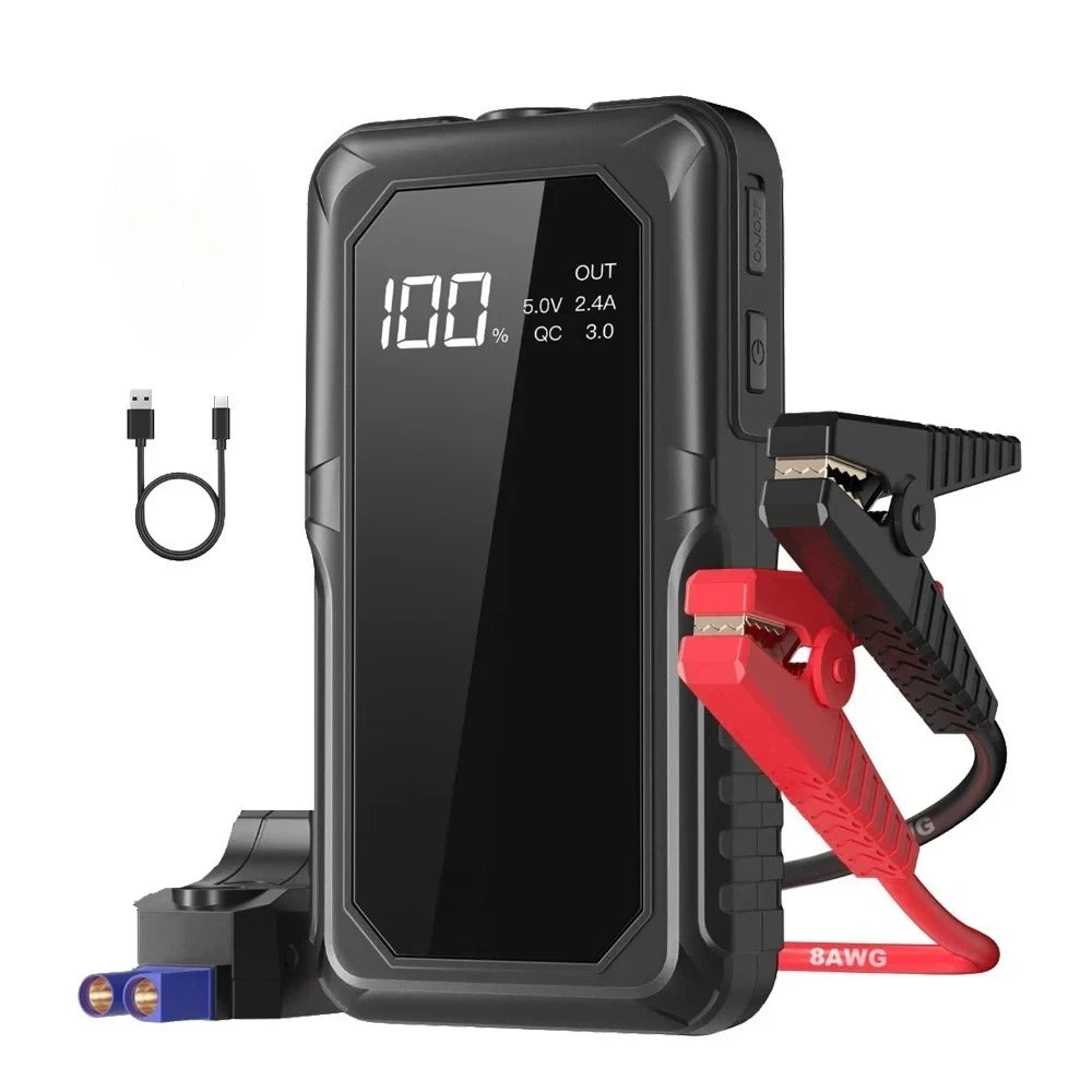 PAIVIROKU 2000A Peak Jump Boxes for Vehicles(12V 8L Gas/6.5L Diesel Engine) Equipped Fast Wireless Charging Jump Starter Battery