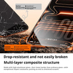 SAMZHE 2PCS HD Glass For iPhone 18 17 16 15Pro Max Screen Protector Full Screen Tempered Glass Protection with Dust-free Cabin