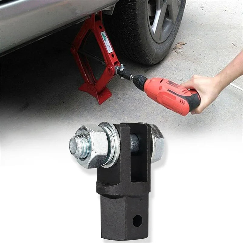1/2 Inch Scissor Jack Adapter and Socket Adapter for Most Jacks Chrome Vanadium Steel Scissor Jack Adapter Drive Impact Wrench CM World
