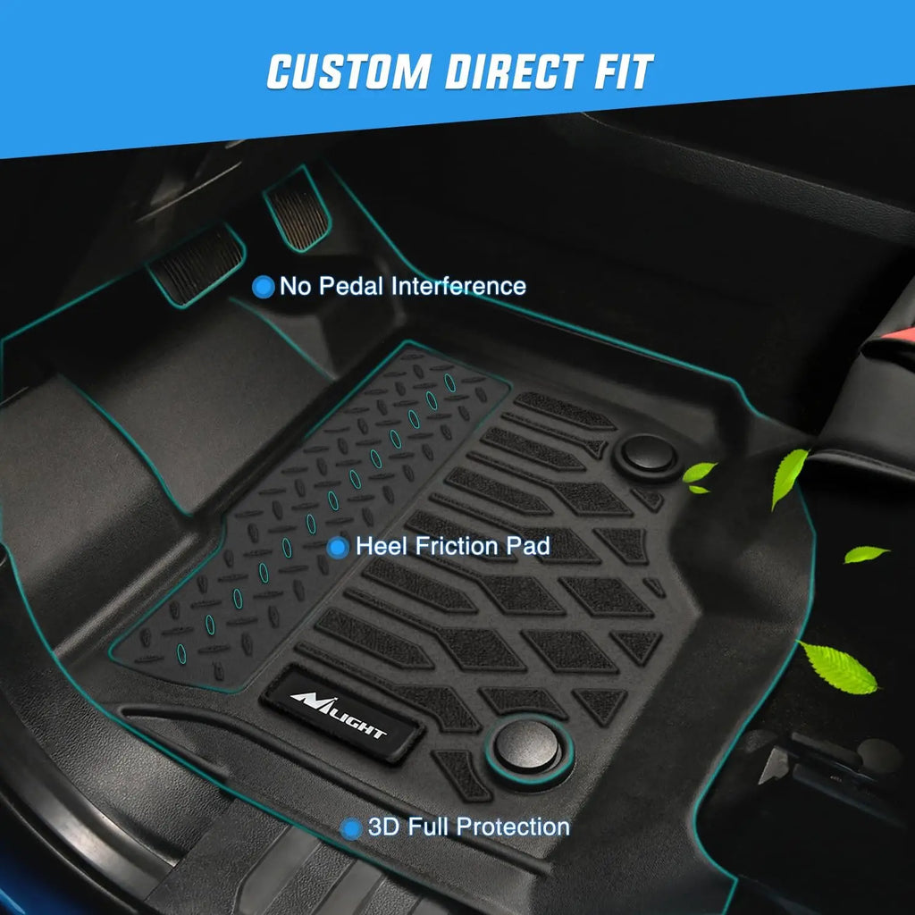 Nilight TPE Custom Fit TPE Floor Mats for Chevy Equinox 2025 Equinox EV 2024-2025 Malibu 2016-2025 Cruze 2016-2020 Blazer 2019-2023 Colorado Crew Cab 2015-2022 Trax 2024-2025 All Weather Waterproof