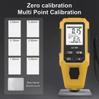 Portable Digital Coating Thickness Gauge LCD Display, Accurate 0.1mm Measurement for Car Boat Metal Foil Furniture, ABS Material CM World