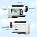 NOHAWK Multi-function Golf Rangefinder, Side Screen Display And Voice Announcement,  Flag Lock Vibration for Golfers And Hunters CM World