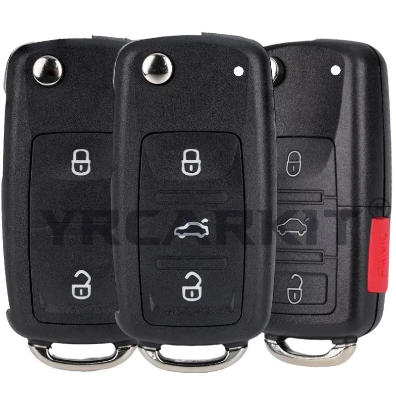 Folding Flip Remote Key Fob Case Shell For Volkswagen VW Skoda Golf Passat Polo Jetta Touran Bora Sharan 2/3/4 BTN Cover CM World