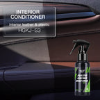HGKJ Interior Cleaner and Plastic Restorer Leather Conditioner Kit Protectant Safe Liquid Wax Water-free Foam Spray S3&S21 CM World