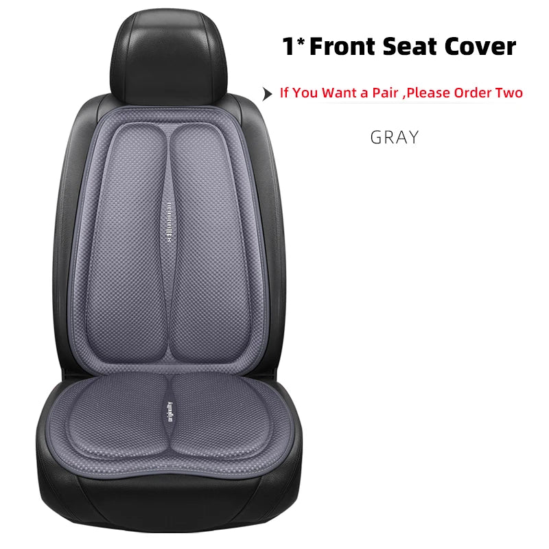 Universal Car Seat Covers Front Back Blue Cushion Breathable Waterproof Auto Ice Silk Mats Pad Full Set Fit Green Protector