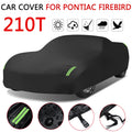Black 210T Car Cover For Pontiac Firebird Car Tent Exterior Covers Outdoor Winter Snow Sun Rain Resistant Frost Protection CM World