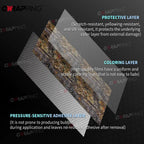 Waterproof Car Sticker Vinyl for Motorcycle Camouflage Car Protection Film Leaves Woodland Camo Trees Bubble-free Off Road Wrap Car Mobile World