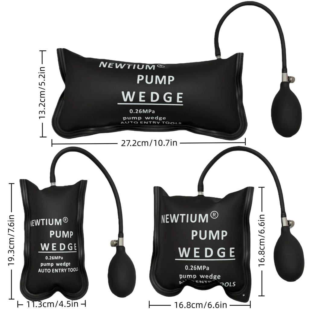 New TPU+420D Composite Cloth Air Wedge | Heavy-Duty Inflatable Cushion & Hand Pump for Car Door Service