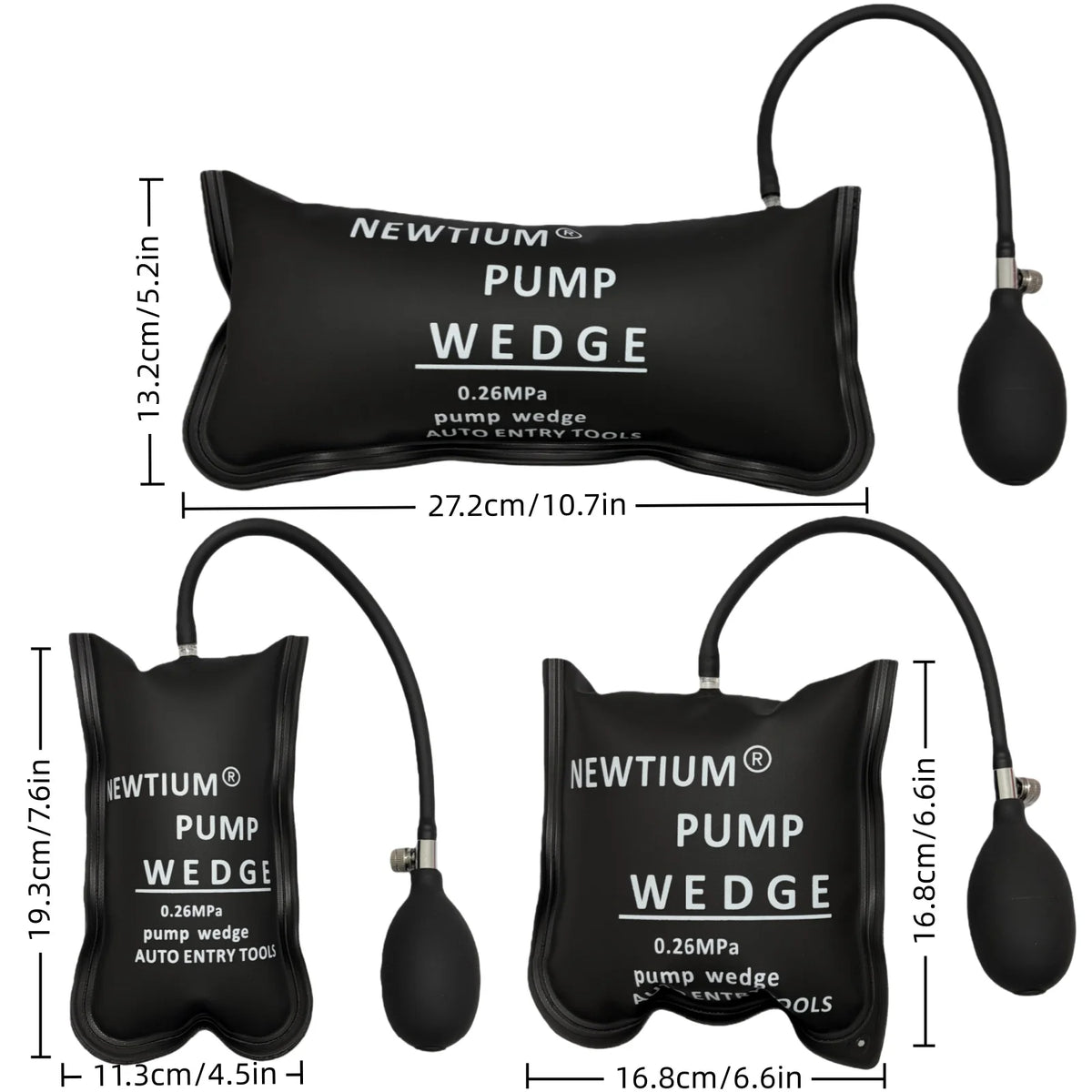 New TPU+420D Composite Cloth Air Wedge | Heavy-Duty Inflatable Cushion & Hand Pump for Car Door Service