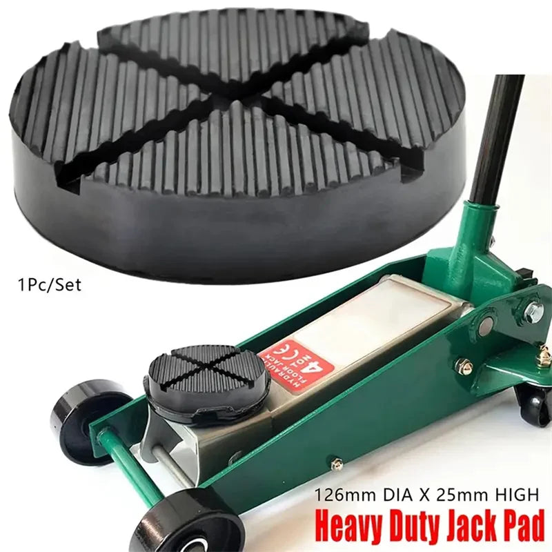 1pc Car Jack Rubber Pad Universal Round  Anti-skid Buffer Jack Support Rubber Slotted Frame Block Jack Guard Adapter Bracket CM World
