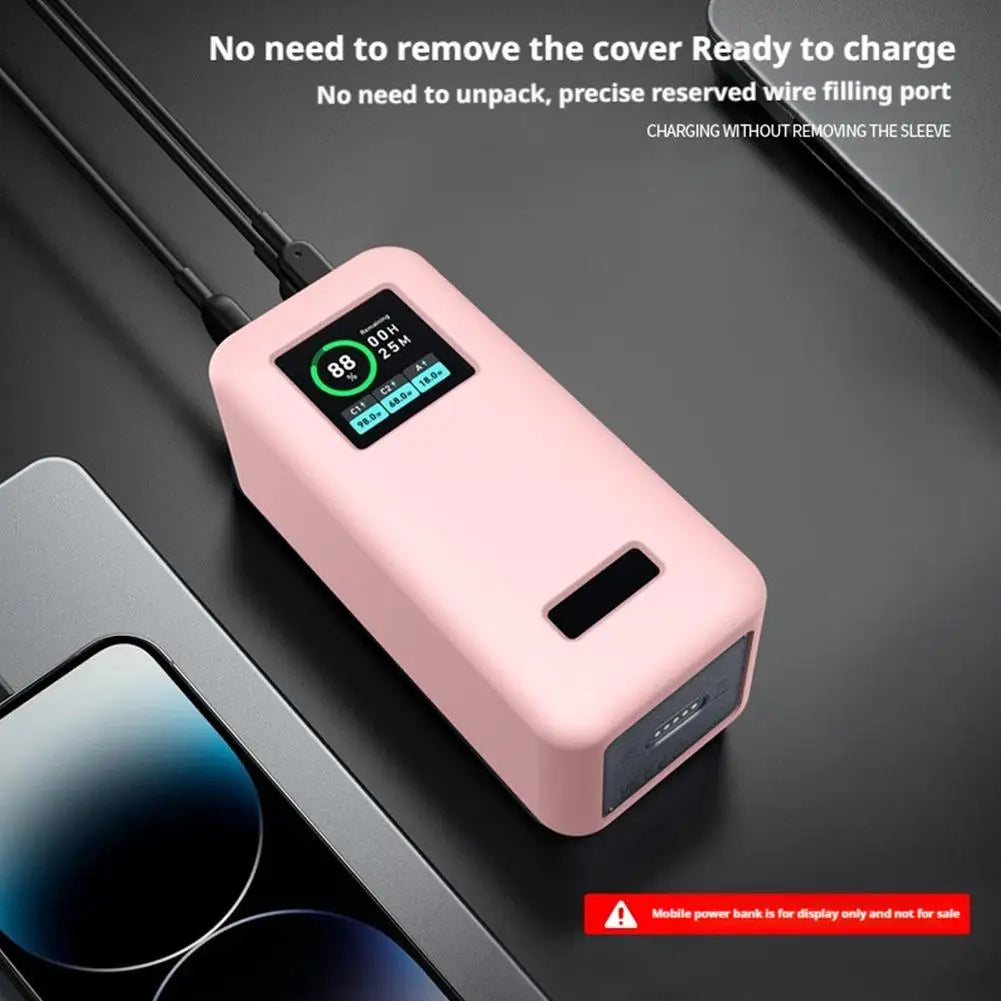 For Anker Prime 20000mAh Power Bank Silicone Protective Case Dustproof Shockproof Anti-drop Soft Power Bank Cover Accessories