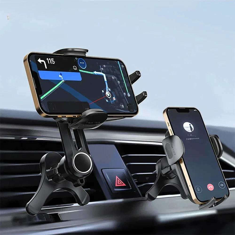 Car Vent Phone Mount, [Never Blocking Vent, Enjoy The Comfort of The A/C] Hands-Free Universal Extension Clip Air Phone Holder