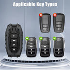 Heavy Key Fob Cover Protector for Toyota 2019-2024 RAV4,Corolla Cross,Tundra,Venza,Land Cruiser,Fortuner,Grand Highlander,Hilux