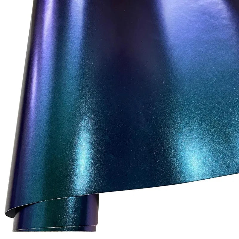 Sparkle Metallic Chameleon Vinyl Wrap Film Roll Purple to Blue Adhesive Decal Vehicle Car Wrapping Car Mobile World