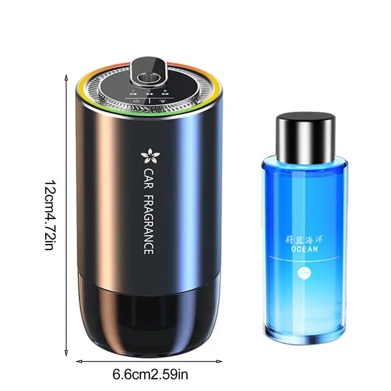 Car Air Refresher Intelligent Sensor Fragrance Oil Diffuser Auto Air Purifier with LED Light For Car Aroma Aromatherapy Diffuser