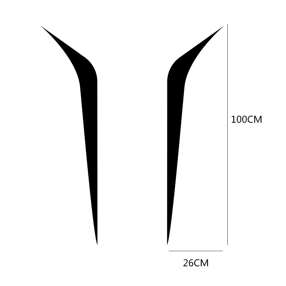 2PCS Car Hood Cover Stickers For Audi BMW Ford Volkswagen Toyota Renault Mercedes Benz Bonnet Auto Accessories Vinyl Film Decals