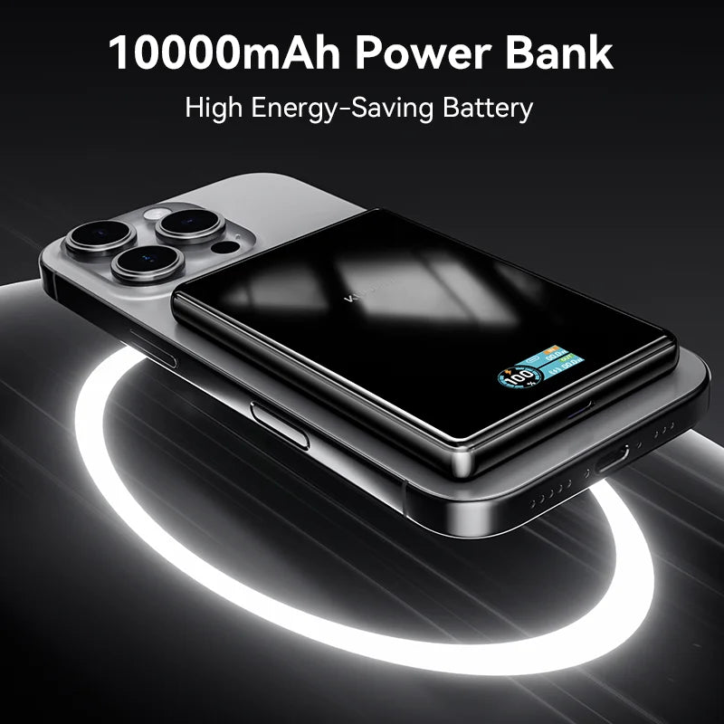 KUULAA Qi2 Magnetic Power Bank 10000mAh PD20W Portable Charger Wireless External Battery for iPhone17 16 15 14 Pro Max Powerbank Car Mobile World