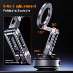 X93 Magnetic Phone Holder Rotating Folding Electric Vacuum Suction Mag Stand For Car Navigation Gym Kitchen Streaming Bracket CM World
