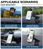 Car Phone Holder Mount 360° Rotation Suction Cup Universal Dashboard Stand Auto Windshield Phone Bracket for Support All Phones CM World