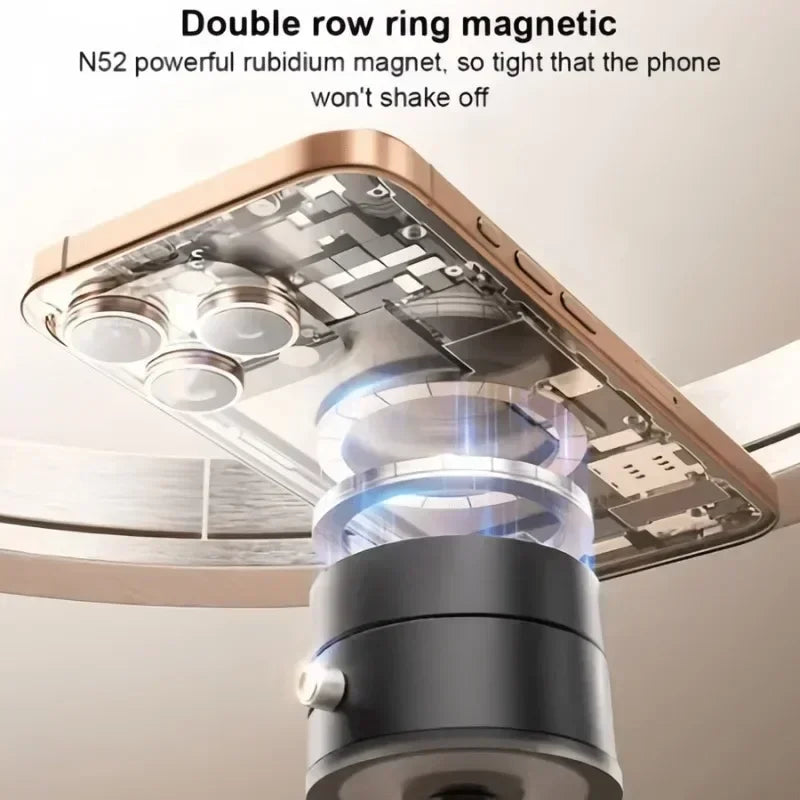 Folding magnetic car mobile phone holder car universal navigation bracket retractable electric adsorption mobile holder