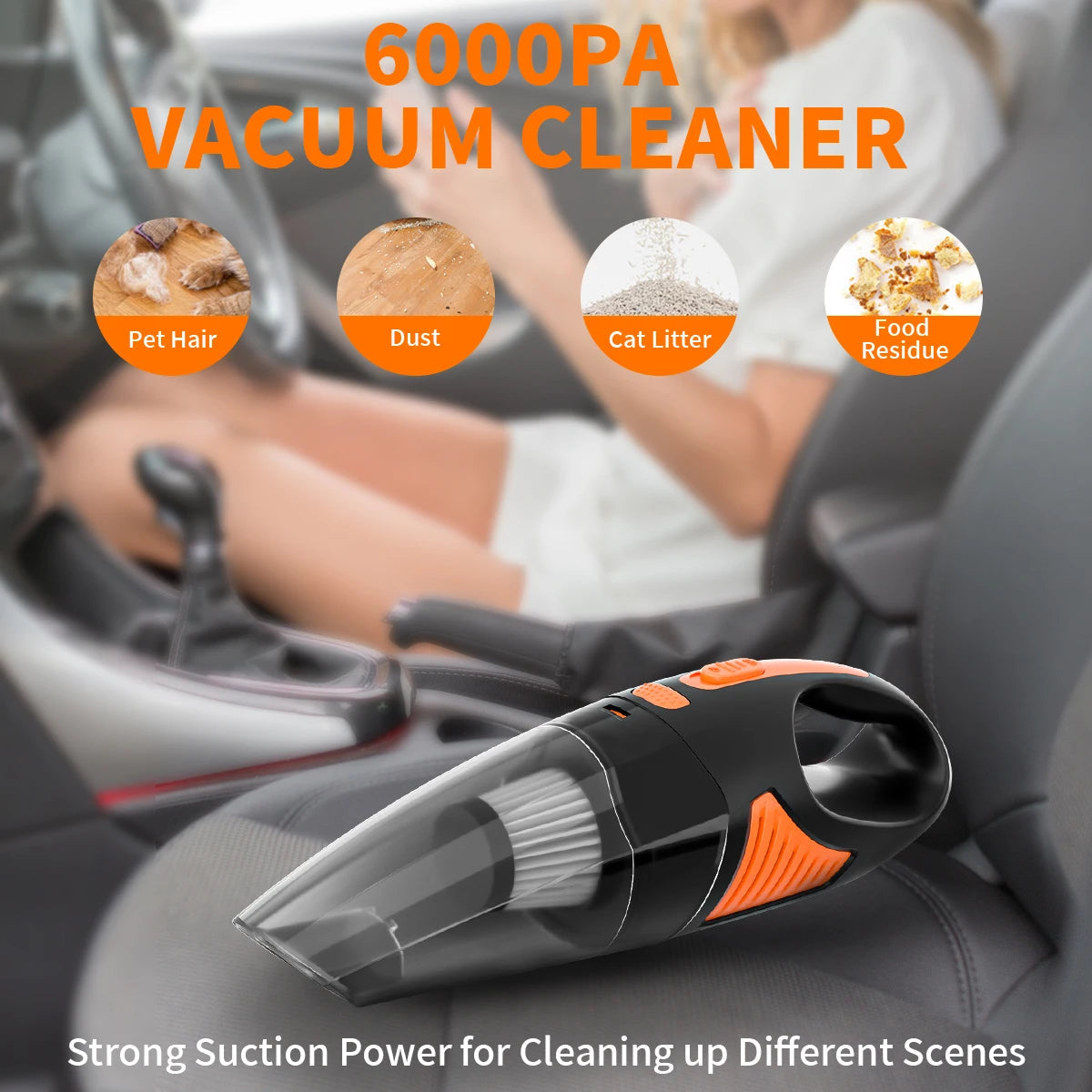 Rechargeable Cordless Wireless Handheld Portable Car Vacuum Cleaner Home and Car Dual Purpose Small Mini Handheld Vacuum Cleaner CM World