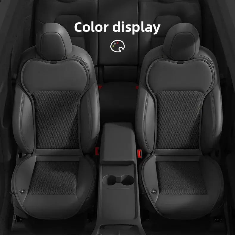 For Tesla Air Conditioning Seats Universal Car Seat Ventilation Cover Car Blowing Summer Cool Car Seat Cushion Auto Covers Car Mobile World