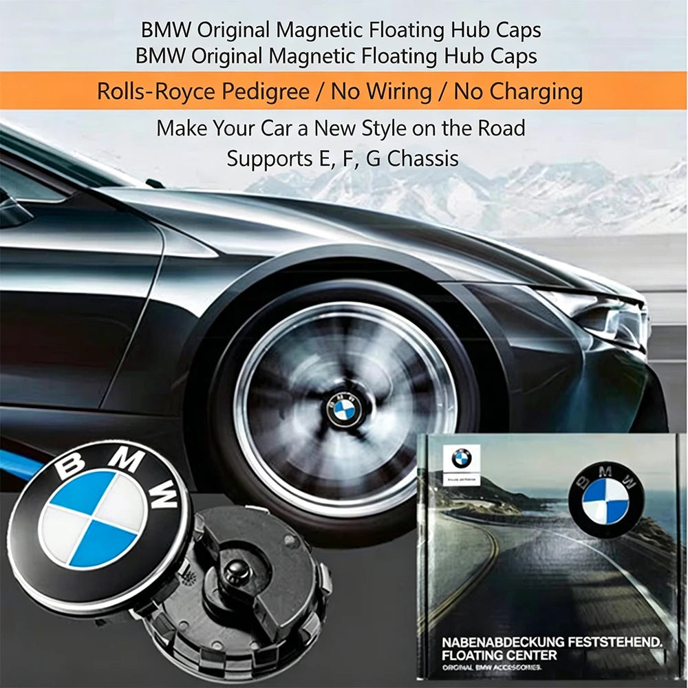 4pcs 56mm 68mm Car Floating Wheel Center Caps for BMW E36 E46 E90 E39 E60 F10 F30 X3 X5 X6 G20 G30 M3 M4 M5 M6 E70 E71 F15 F16