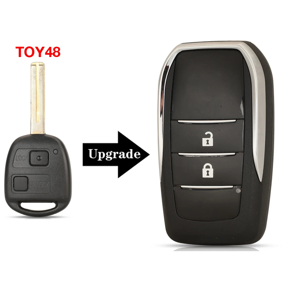 jingyuqin 2/3 Buttons Modified Flip Remote Key Shell Case For Lexus RX300 RX350 RX400h SC430 GX470 LS400 GS300 ES300 ES330 LX470 CM World