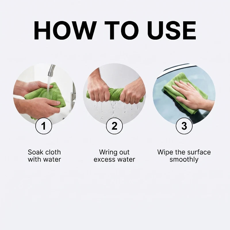 Cleaning Cloth Car Towel: Absorbent, Lint-Free, Microfiber—Kitchen, Household, Glass, Car, and Multi-Purpose Cleaning Cloth