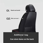 Auto Set Car Seat Covers Universal PU Leather Single Front Split Protector Four Season Fit Most Car SUV Car Interior Accessories