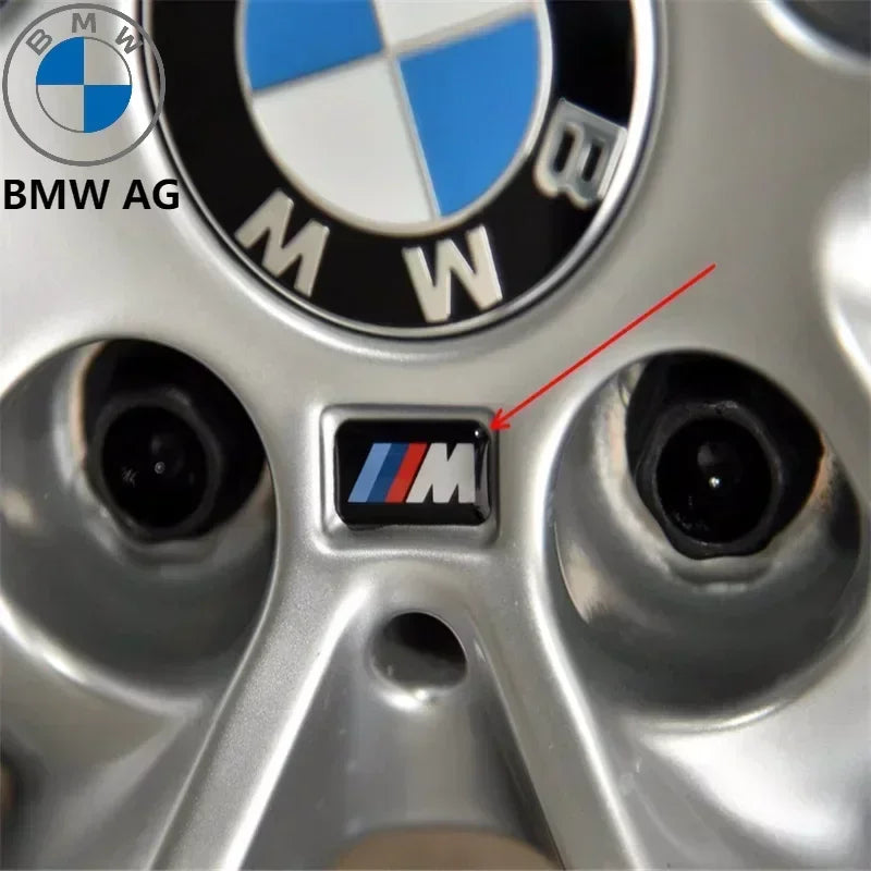 3D Metal Car Badge Steering Wheel Dashboard Decor Hub Caps Center Sticker For All BMW M logo E28 E30 E34 E36 E39 E46 E52 E93 F10