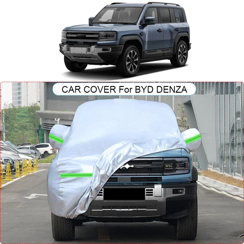 Car Thicken Cover Anti-Rain Snow Waterproof Accessories For BYD DENZA B5 B8 B9 D9 N7 N9 SUPER 3 Z9 Z9GT YANGWANG U7 U8 2023-2025 Car Mobile World