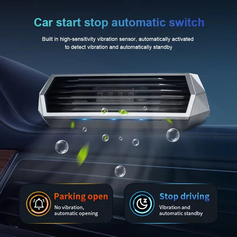 1pc Solar Purifier Automatic Operation Air Purifier With Vibration Sensor Can Significantly Improve The Air Inside The Car I Car Mobile World