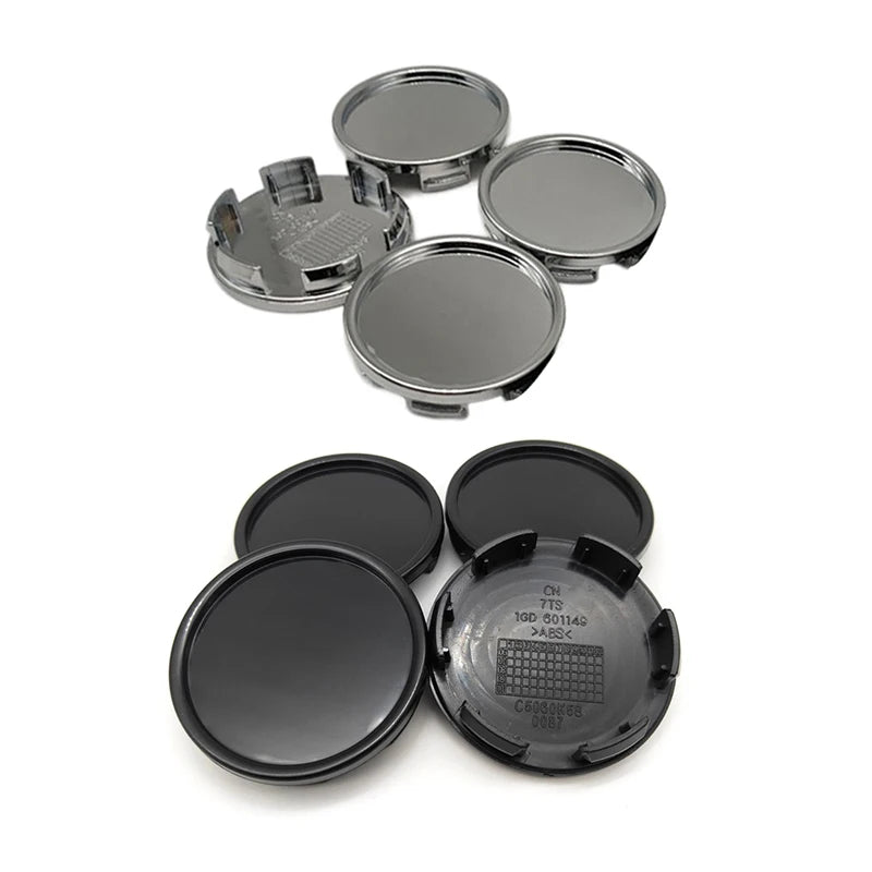 New！4Pcs/Lot 58MM ABS Blank Wheel Center Cap Hub Cover Car Wheel Rims Center Hub Caps Car Styling Tire Accessories
