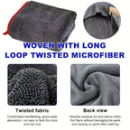 Ultra Absorbent Car Towel XXL Extra Large Microfiber Drying Towel - Ultra Absorbent Thickened Technology with Twist Ring Design