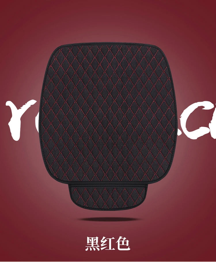 Universal Flax Car Seat Cover Front Rear Cushion Comfortable Breathable Protector Mat Four Season Pad Auto Interior Accessories