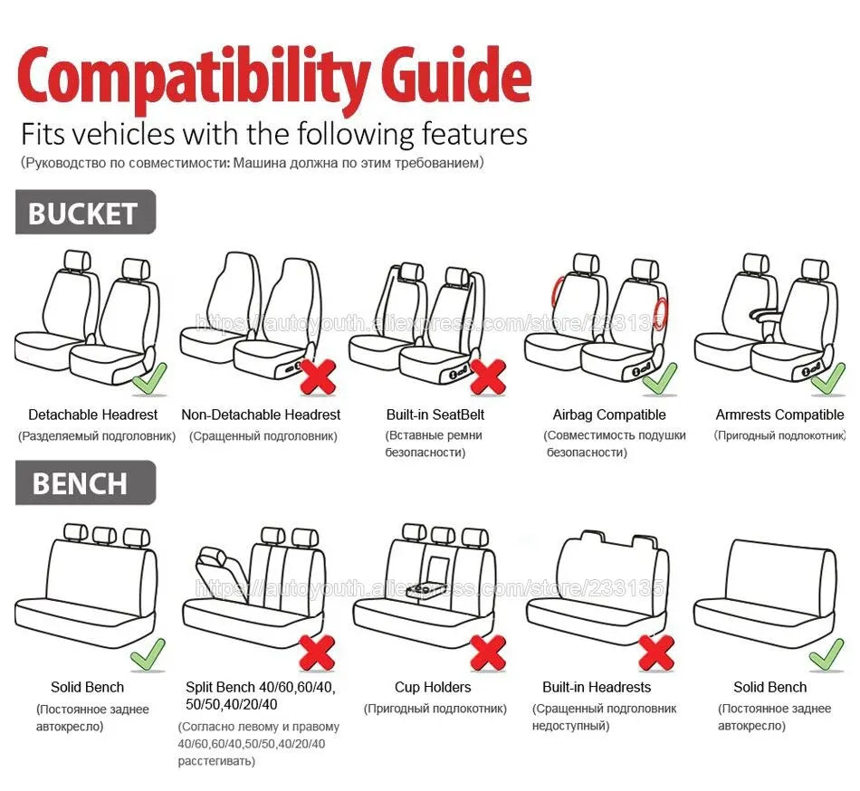 Universal Car/Motors Seat Cover Automotive Interior Supplies (Available in both front and full seat covers) Car Mobile World