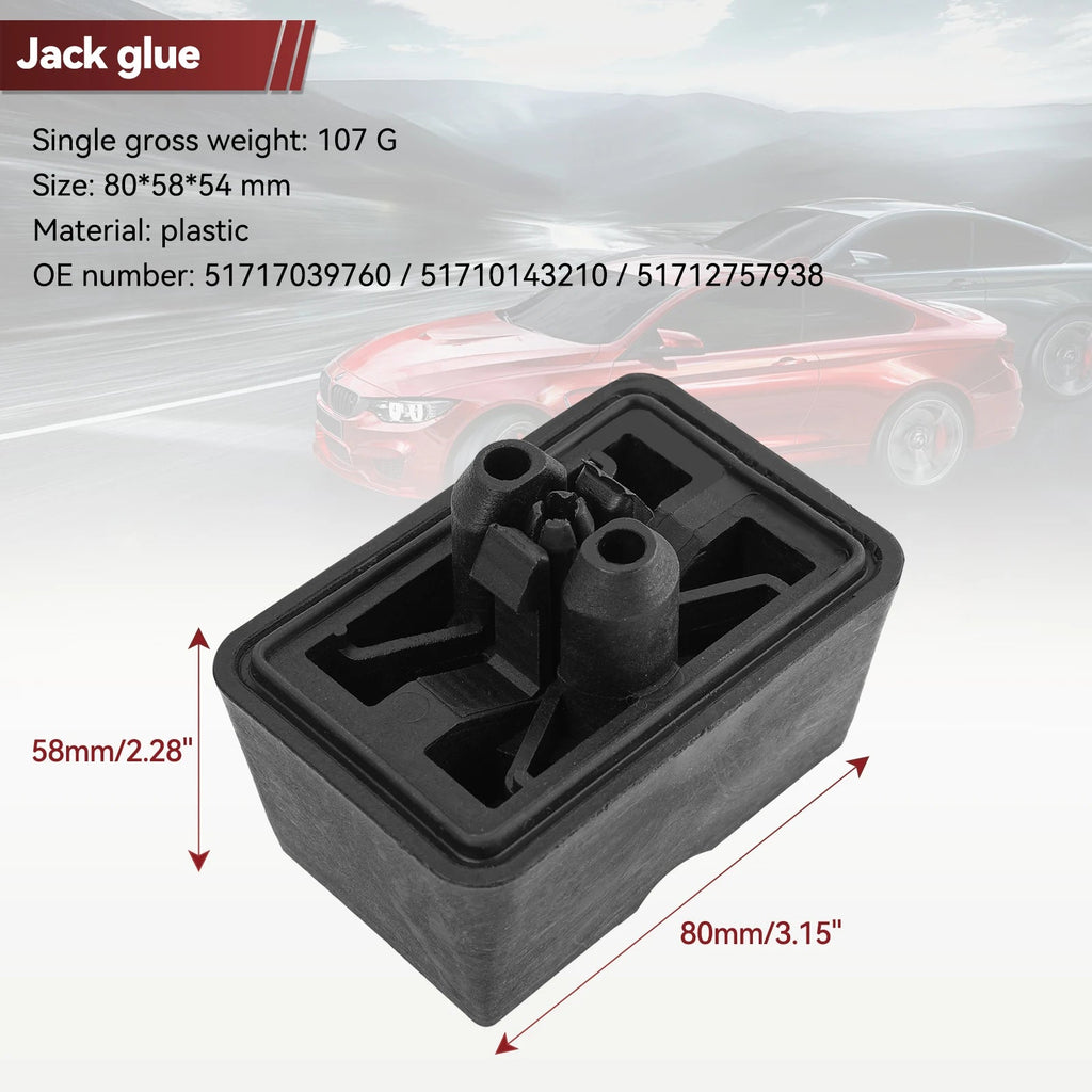 1/4pcs 51717039760 Under Car Jack Lift Jacking Point Support Pad Plug Block Cover for BMW Mini R50 R55 R56 R57 R58 R59 R52 R53 CM World