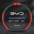 Car Suede Steering Wheel Cover For BYD Atto 3 Act Seal Tang F3 E6 Yuan Song Plus EV F0 Qin Han Dolphin S6 Leather anti-slip CM World