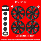 4PCS Wheel Cover For Tesla Model Y 2020-2024 19 Inch Right＆Left Hubcaps Cyclone Style Wheel Cover Replacement Accessories CM World