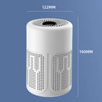 Automatic Air Purifier with Dust Sensor Quiet Operation for Whole Room Office Car Air Cleaning Car Mobile World