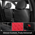 EKR Deluxe 7/8-Seat Car Seat Covers Universal Fit for SUV Minivans MPV Highlander Pilot Sienna 4Runner Santa Fe Chevrolet Suburban Waterproof Wear-Resistant Full-Coverage Car Interior Upgrade Protectors with 2-Year Warranty