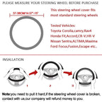 Genuine leather car steering wheel cover suitable for BYD Ato 3 Fa Feng Tang F3 E6 Yuan Song Plus EV F0 Qin Han Dolphin S6 CM World