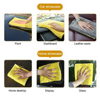 SEAMETAL Microfiber Car Wash Towel Ultra-Soft Scratch-Free Car Cleaning Towel Double-Side 400GSM Drying Cloth High Absorbency CM World