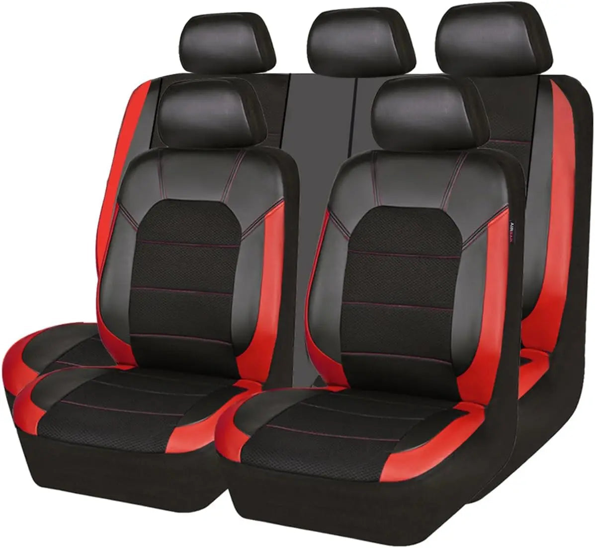 9pcs Universal Leather Seat Covers, Breathable Car Seat Cover Full Set for Car , Auto,SUVs,Trucks CM World